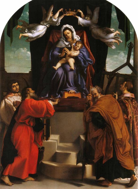 Lorenzo Lotto San Giacomo dell Orio Altarpiece oil painting image